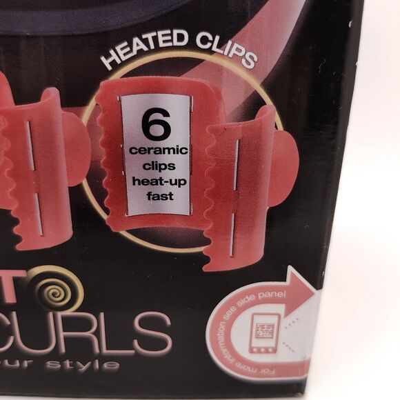 Hot Clips - REMINGTON Boost My Curls Ceramic Clips 6 Heated Clips *NEW* - Picture 6 of 6